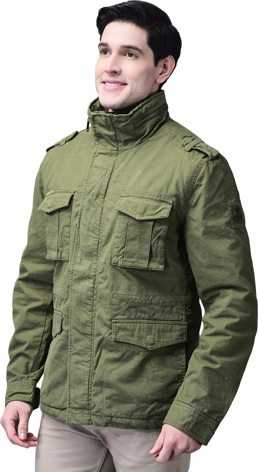 Image of WOODLAND Full Sleeve Solid Men Jacket