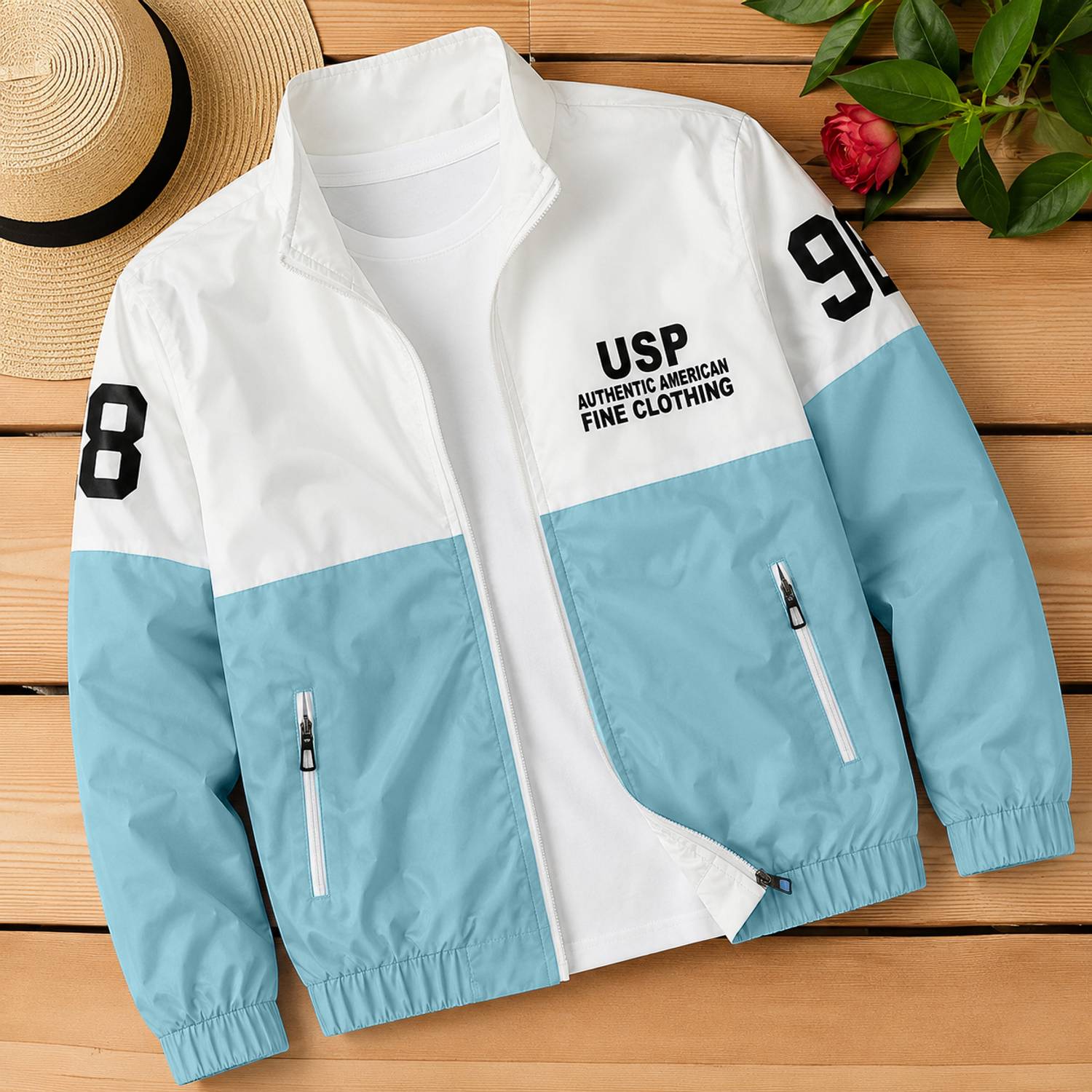 Plus91 Full Sleeve Colorblock Men Jacket - Image 1