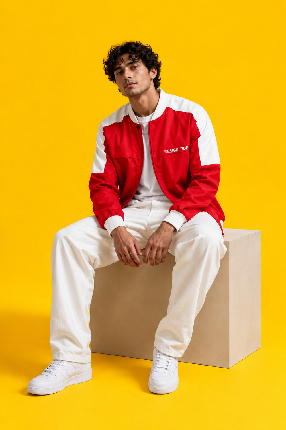 Image of LIZBEE Full Sleeve Colorblock Men Jacket