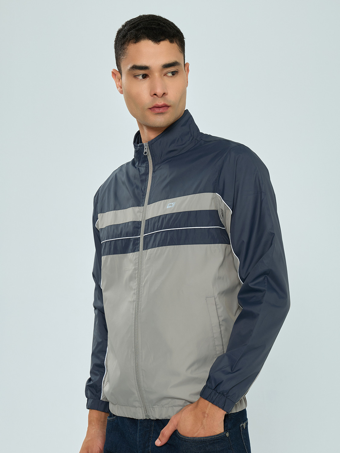 Image of MONTE CARLO Men Self Design Casual Jacket