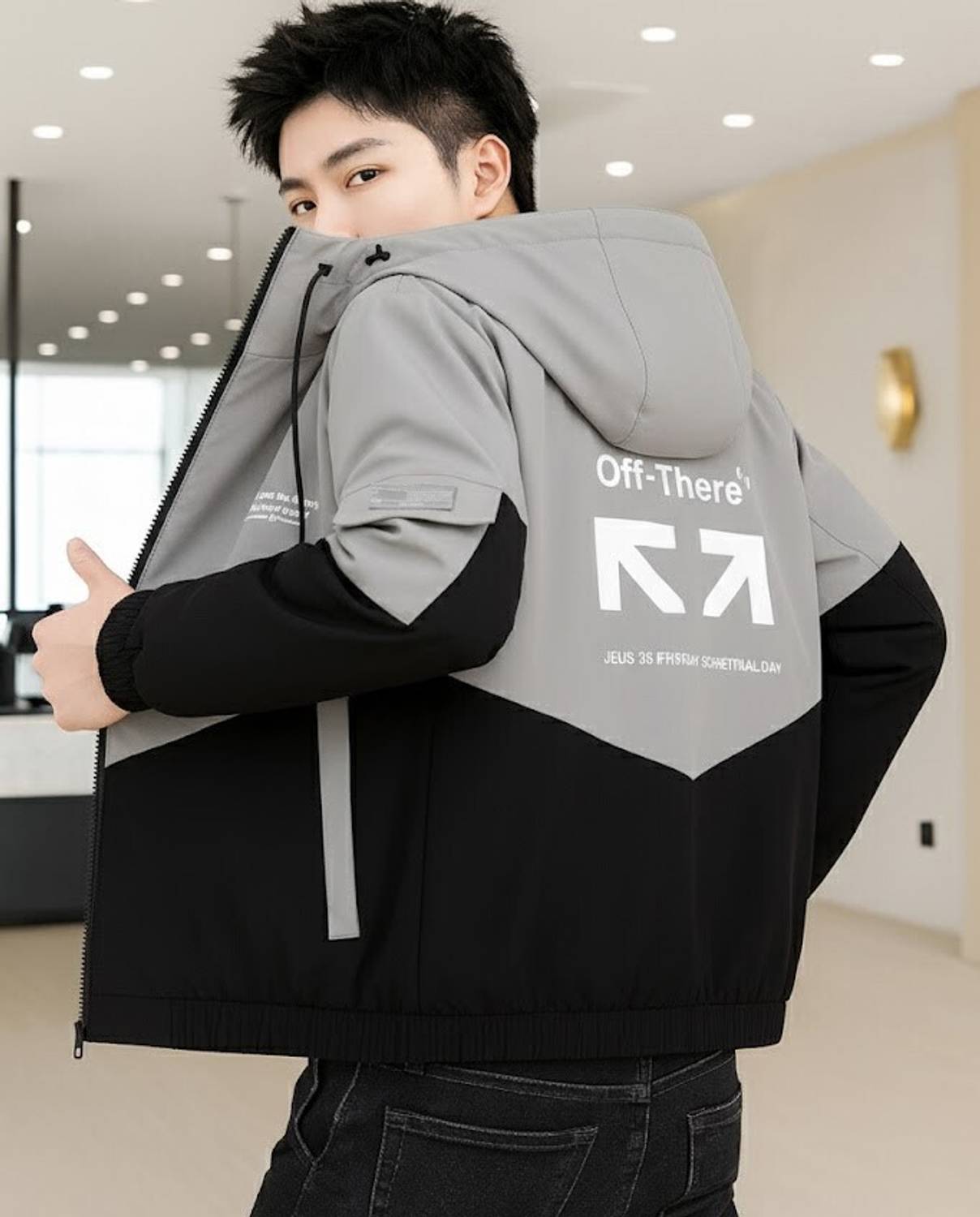 MOTREX Full Sleeve Colorblock Men Jacket - Image 2