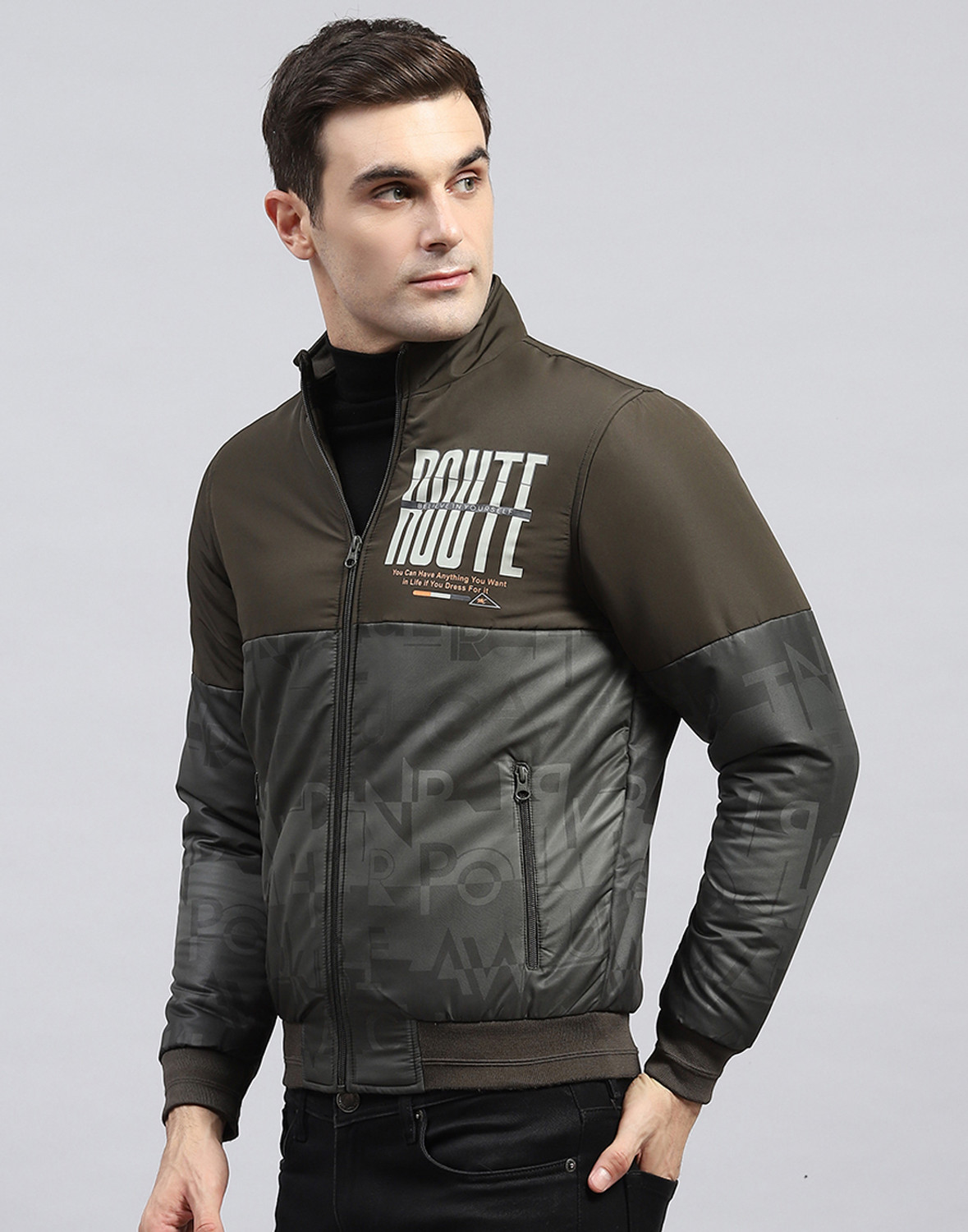 Image of MONTE CARLO Full Sleeve Colorblock Men Jacket