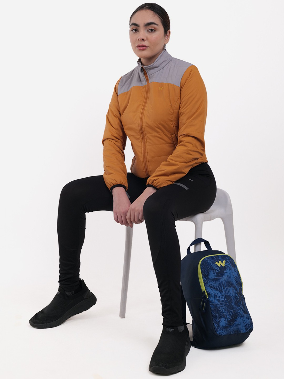 Image of Wildcraft Husky Jacket 11 Women Colorblock Quilted Jacket