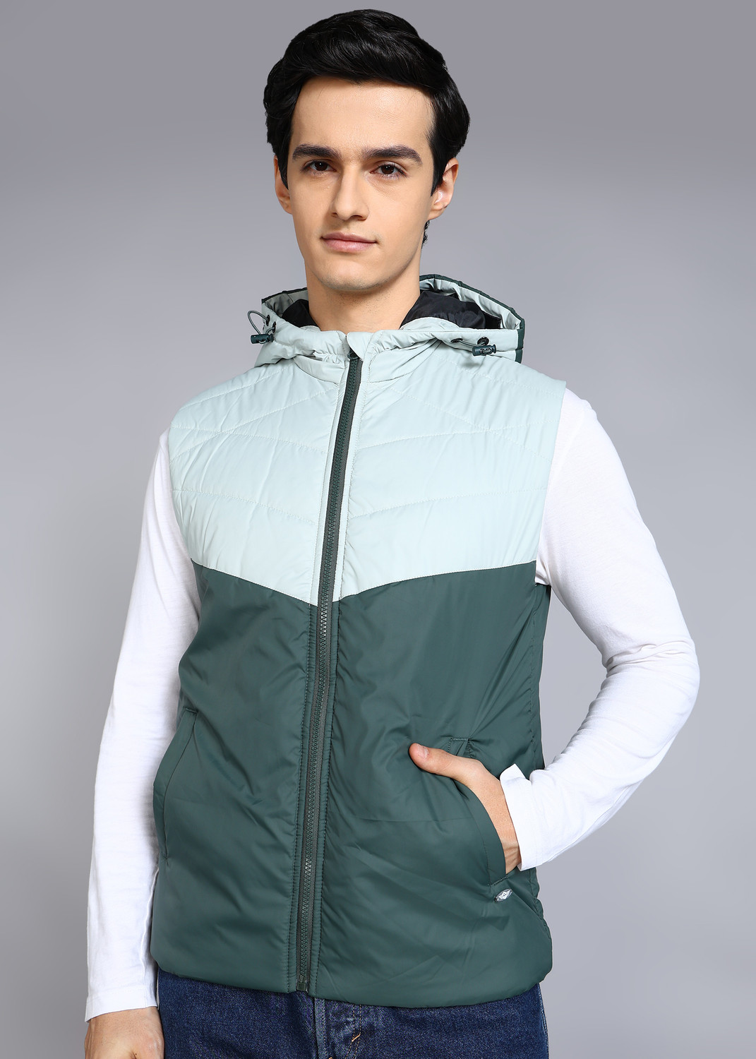 Image of METRONAUT Sleeveless Colorblock Men Jacket