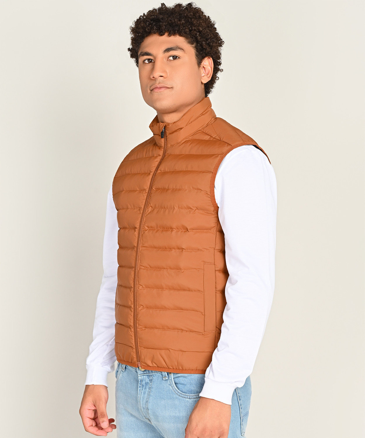 Image of LEVI'S Sleeveless Solid Men Jacket