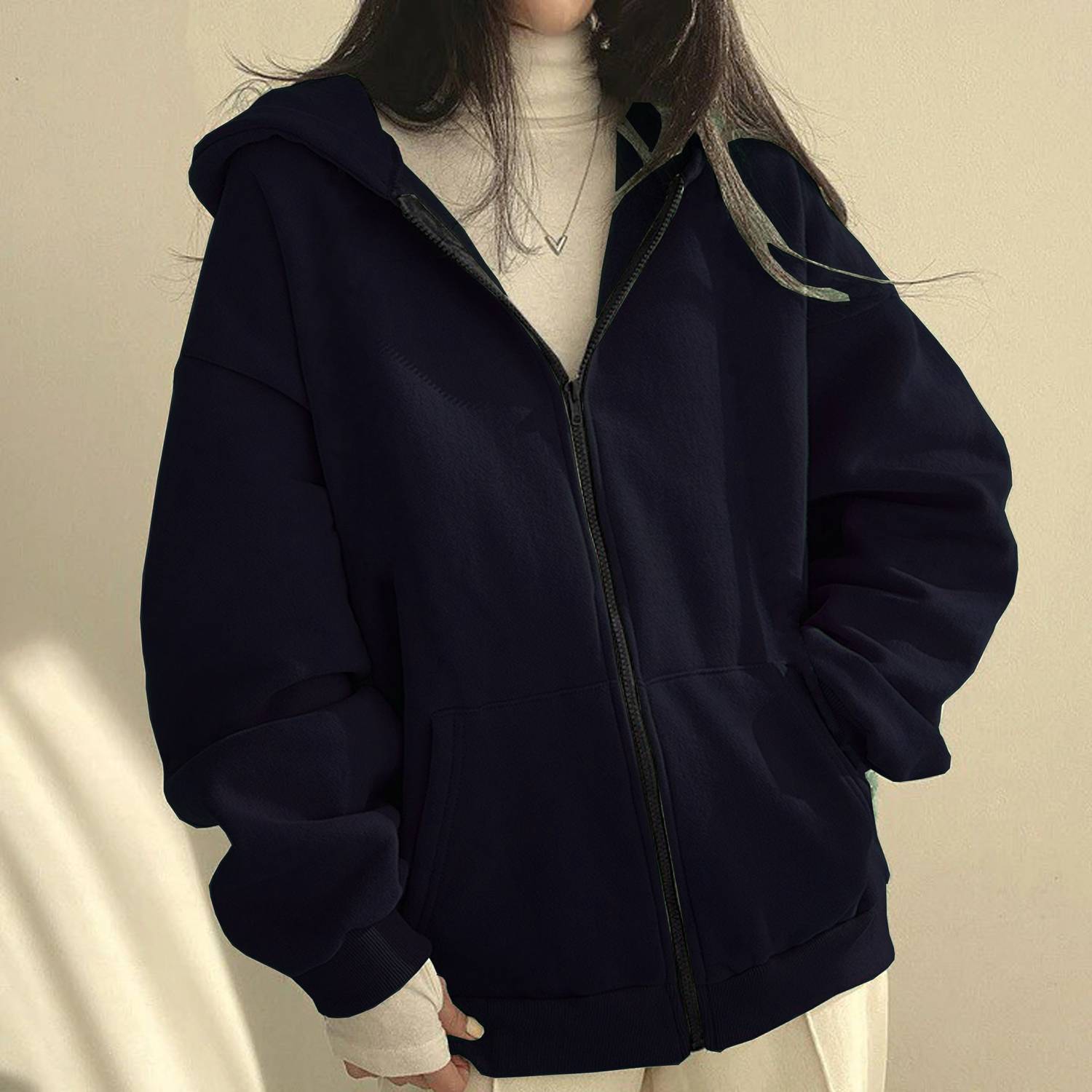 HouseOfCommon Full Sleeve Solid Women Jacket - Image 3