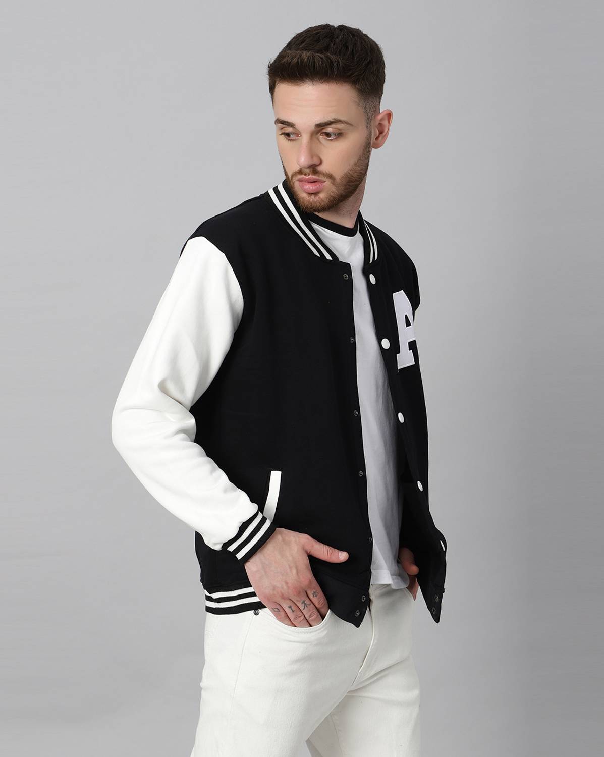 Stylisaa Full Sleeve Colorblock Men Jacket - Image 3