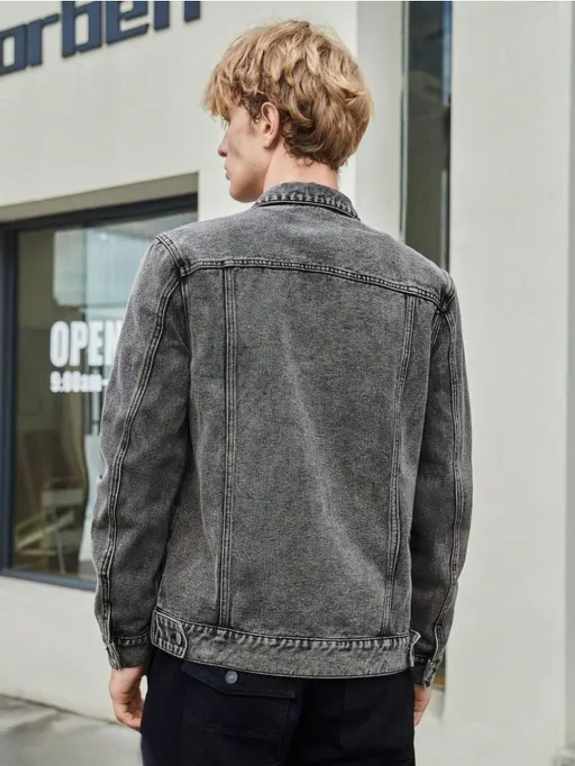 Image of ELECTROSTAR Full Sleeve Solid Men Denim Jacket