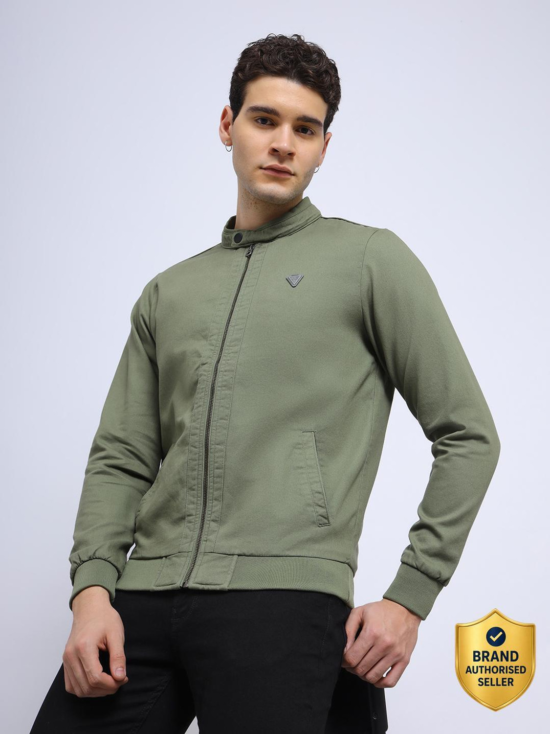Image of LEE Men Solid Bomber Jacket