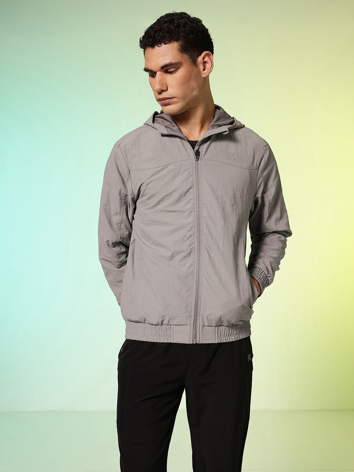 Image of HRX by Hrithik Roshan Full Sleeve Solid Men Jacket