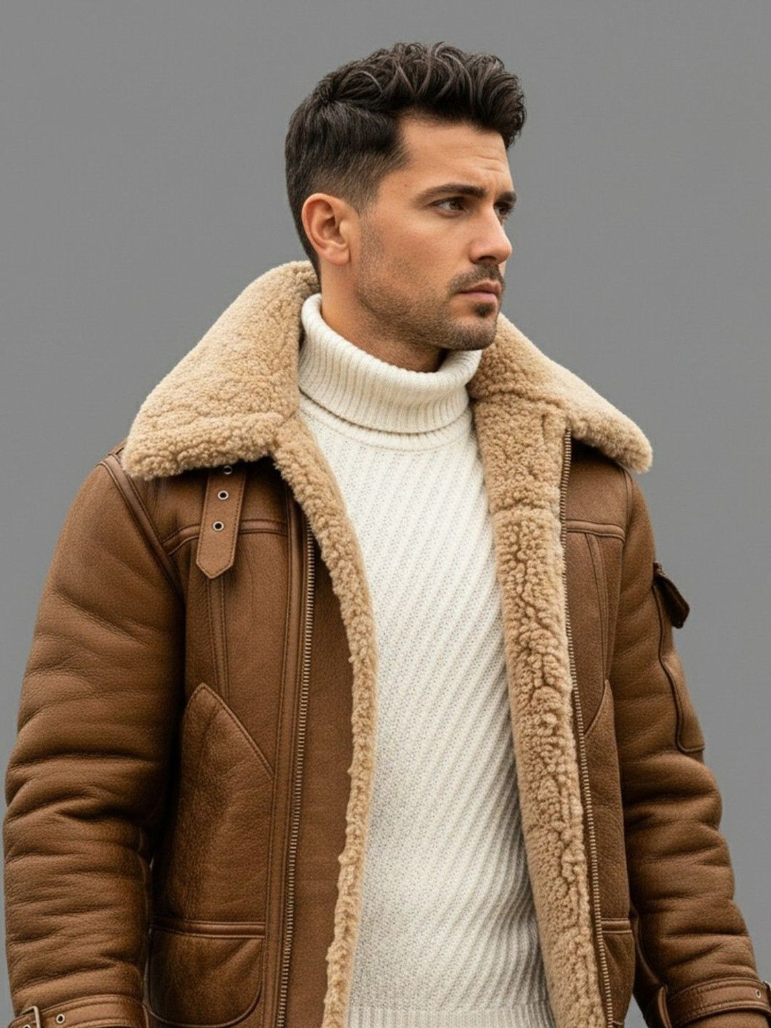 Image of Mast & Harbour Full Sleeve Solid Men Jacket