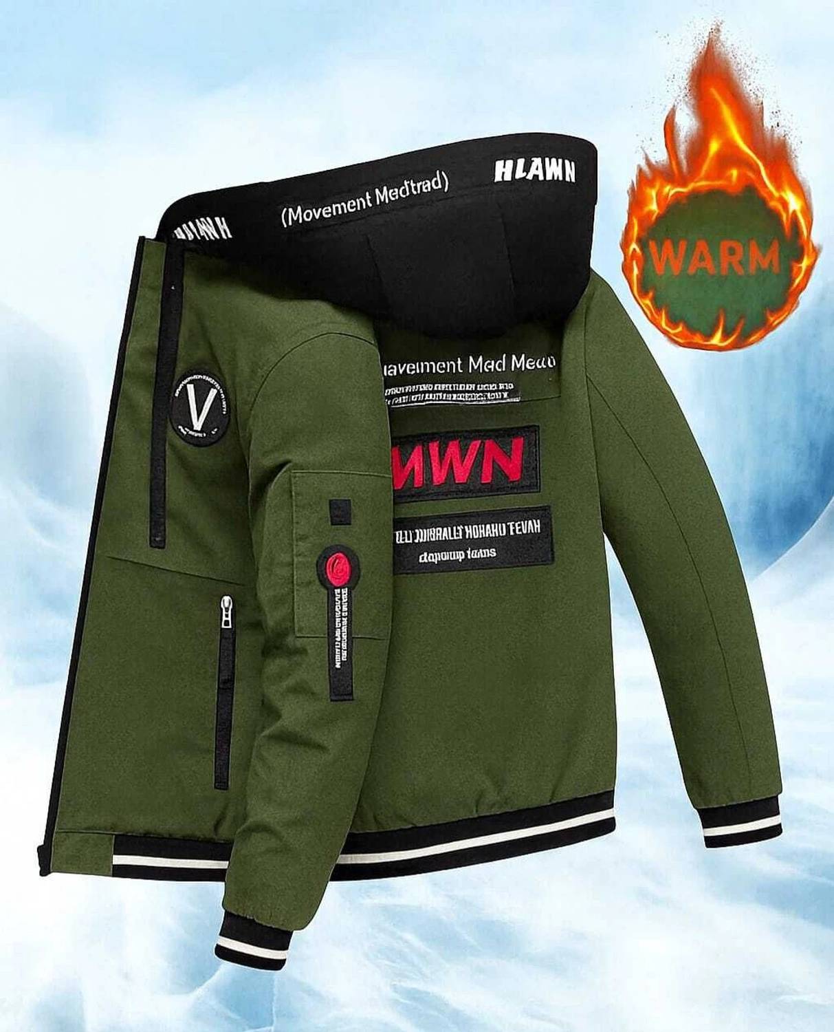 OHLK Full Sleeve Printed Men Jacket