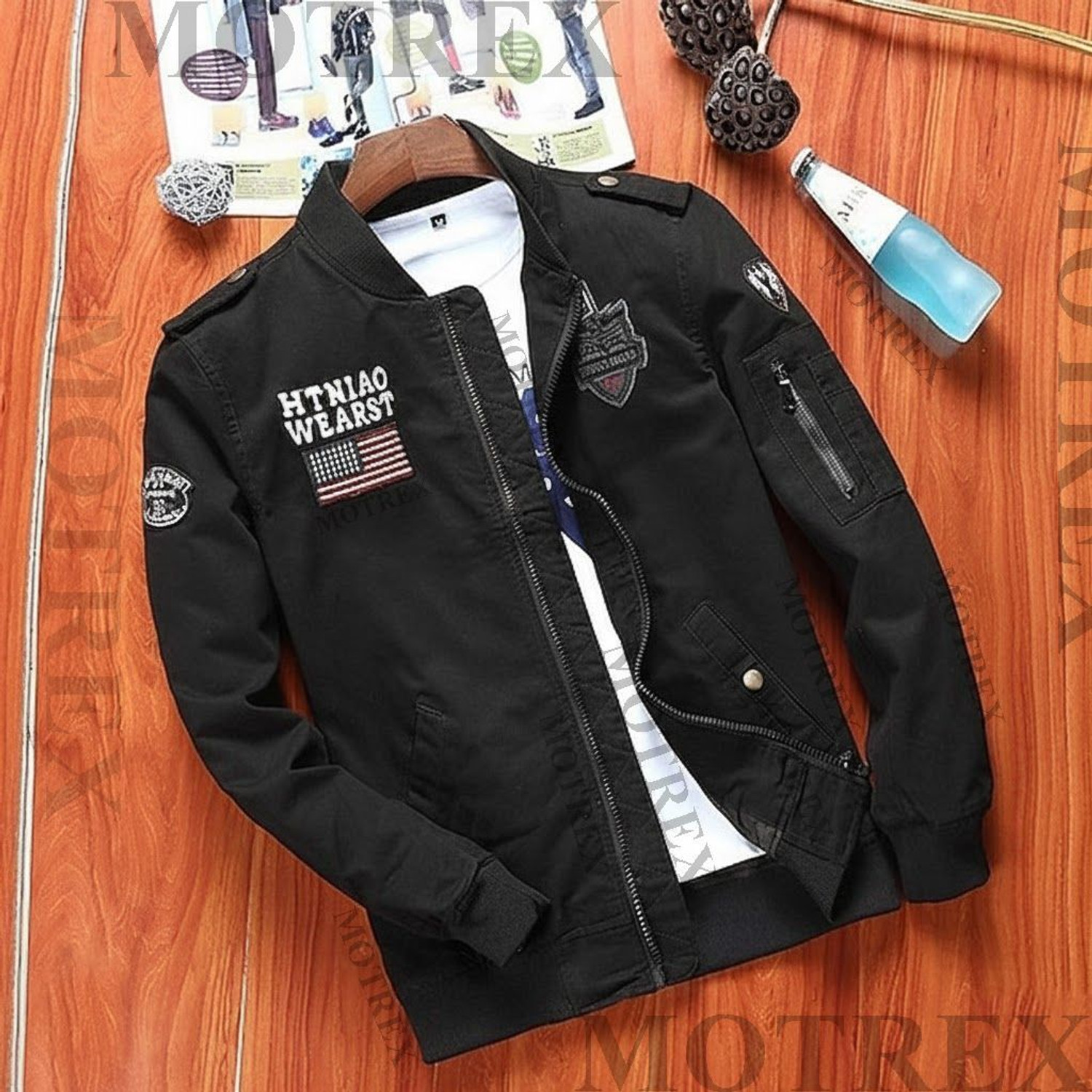 Image of MOTREX Full Sleeve Printed Men Jacket
