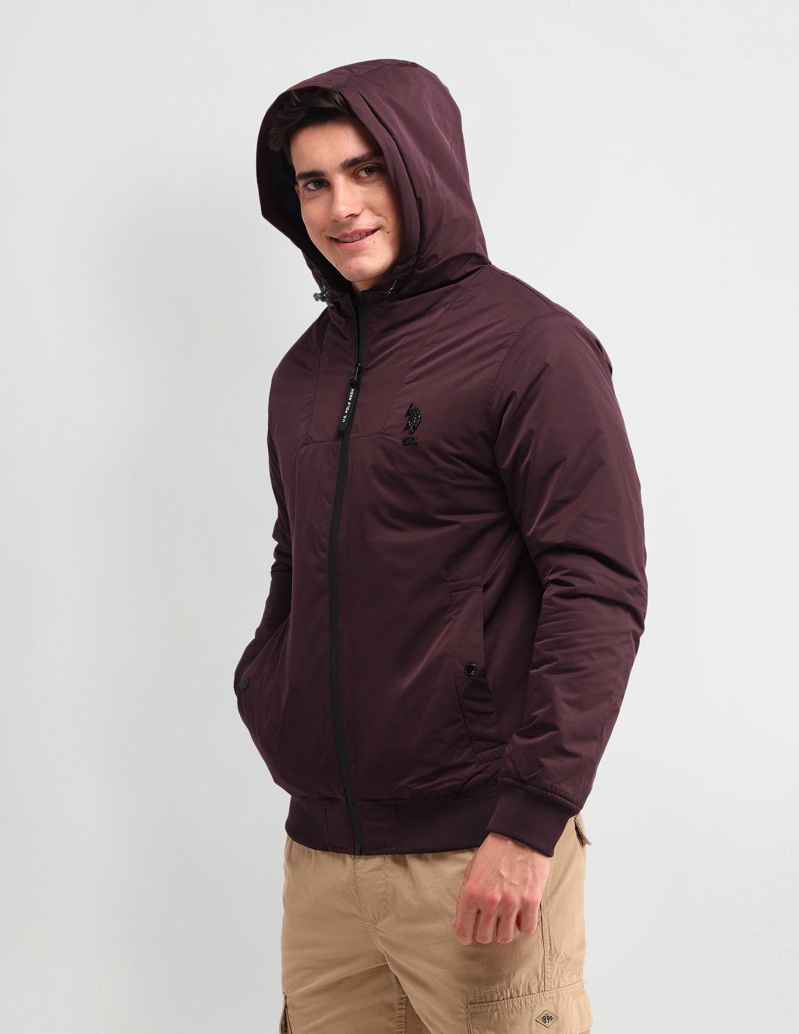 Image of U.S. POLO ASSN. Full Sleeve Solid Men Jacket