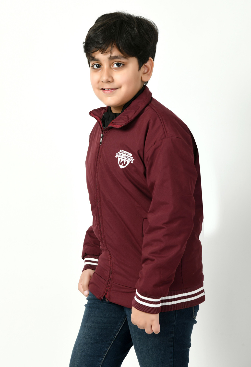 Image of IAC Full Sleeve Striped Boys Jacket