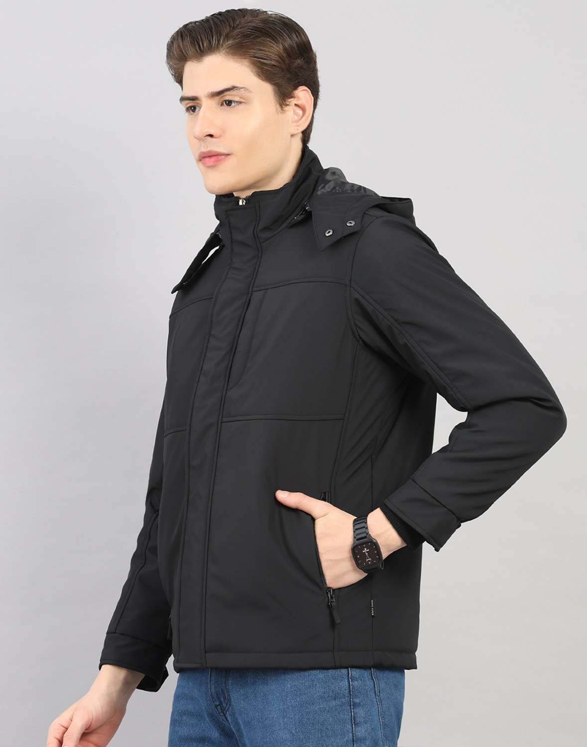Image of MONTE CARLO Full Sleeve Solid Men Jacket