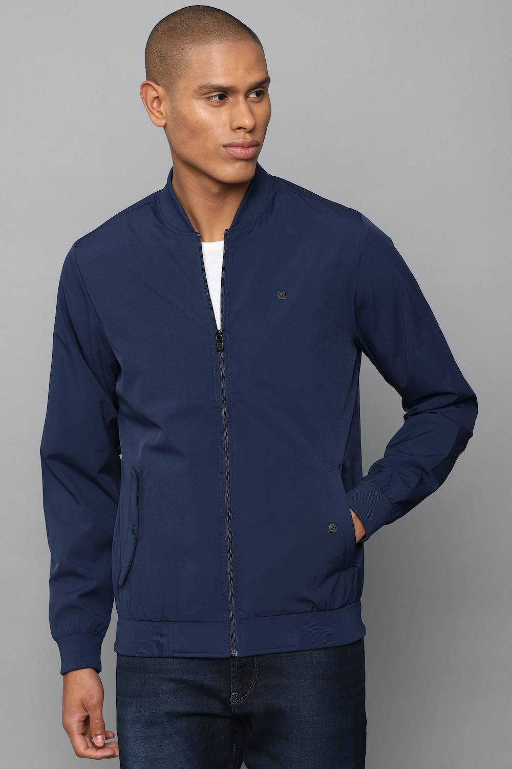 Allen Solly Full Sleeve Solid Men Jacket