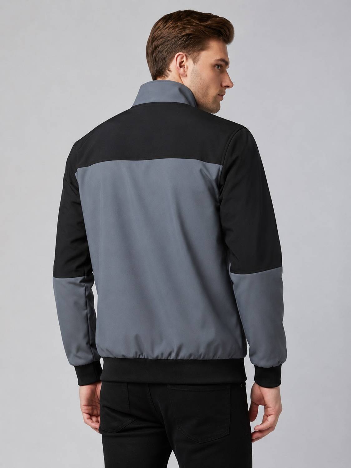 TrendsTalk Full Sleeve Colorblock Men Jacket - Image 4