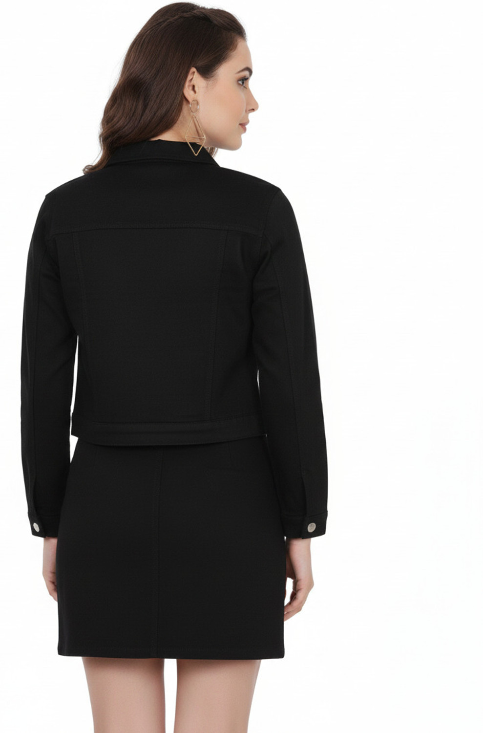 Image of ATLY 3 /4th Sleeve Solid Girls Jacket
