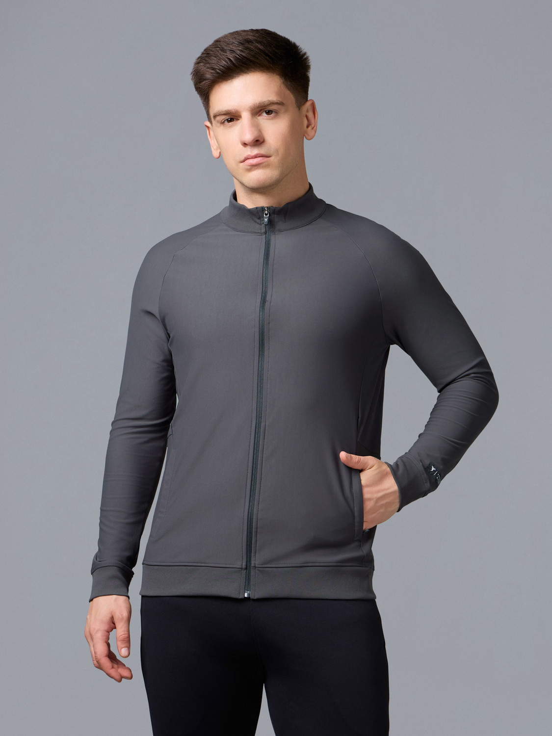 Image of TECHNOSPORT Full Sleeve Solid Men Jacket