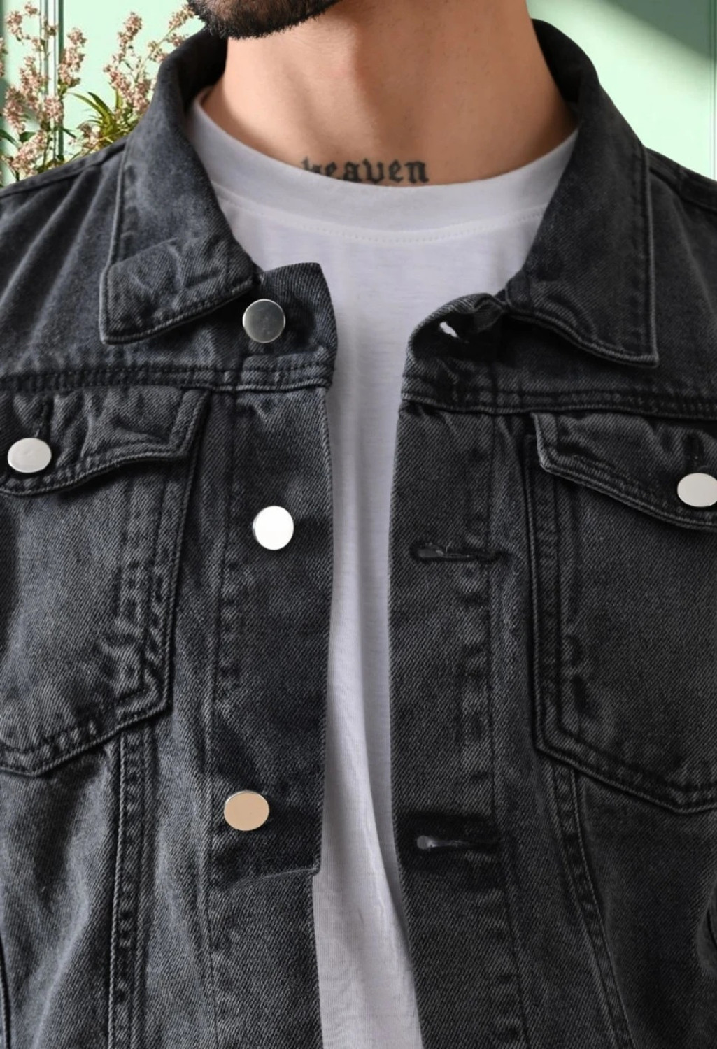 Image of DAK Full Sleeve Solid Men Denim Jacket