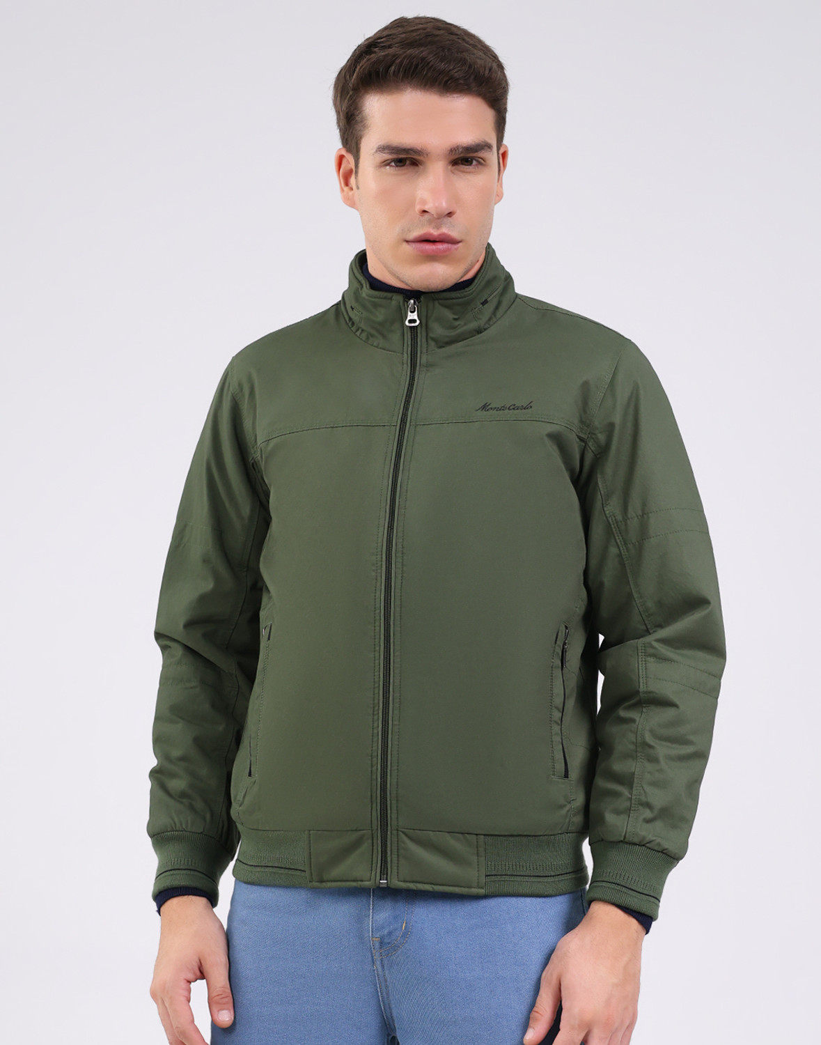 Image of MONTE CARLO Men Solid Casual Jacket