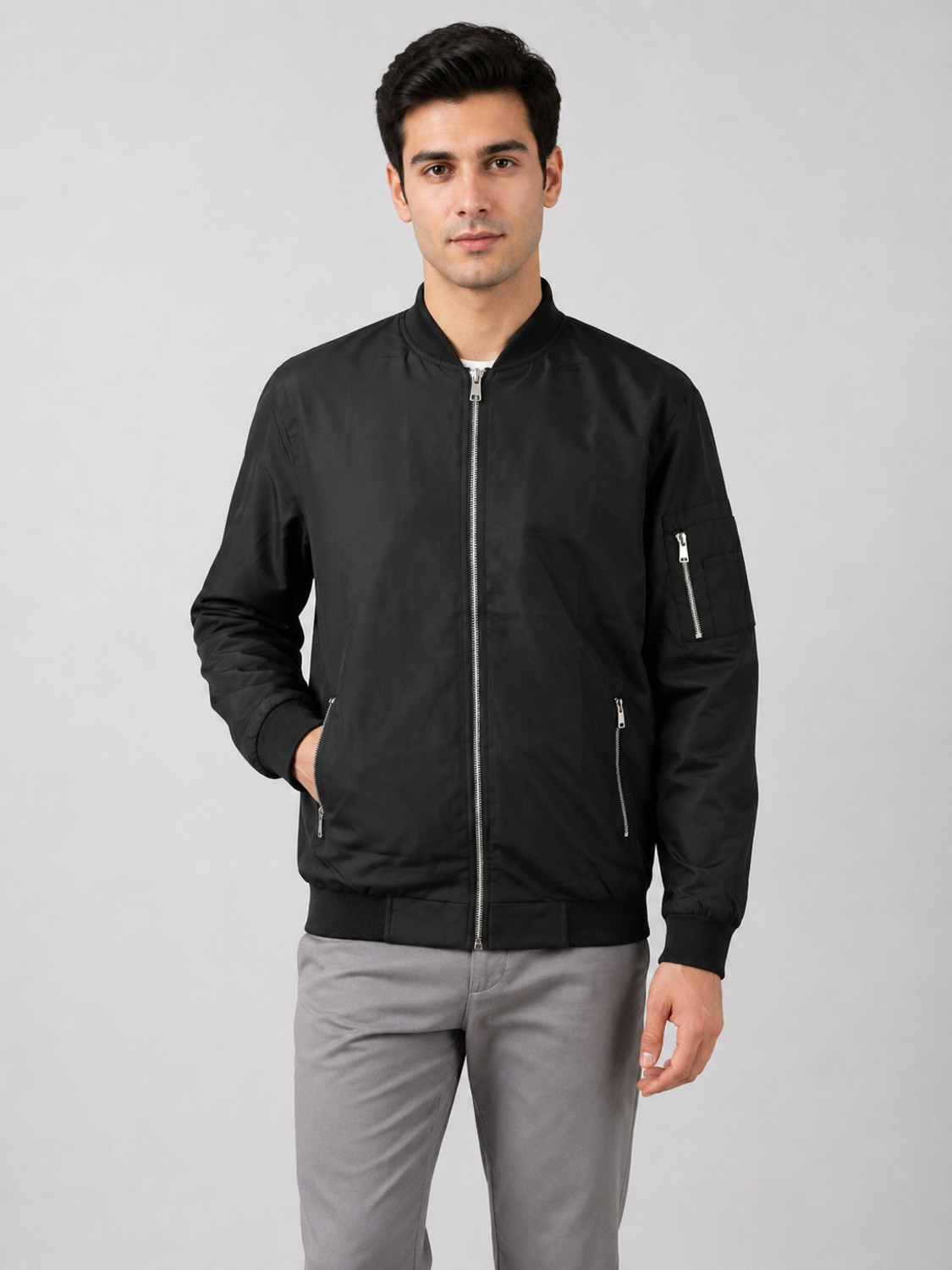 Image of Mia Fashion Full Sleeve Solid Men Jacket