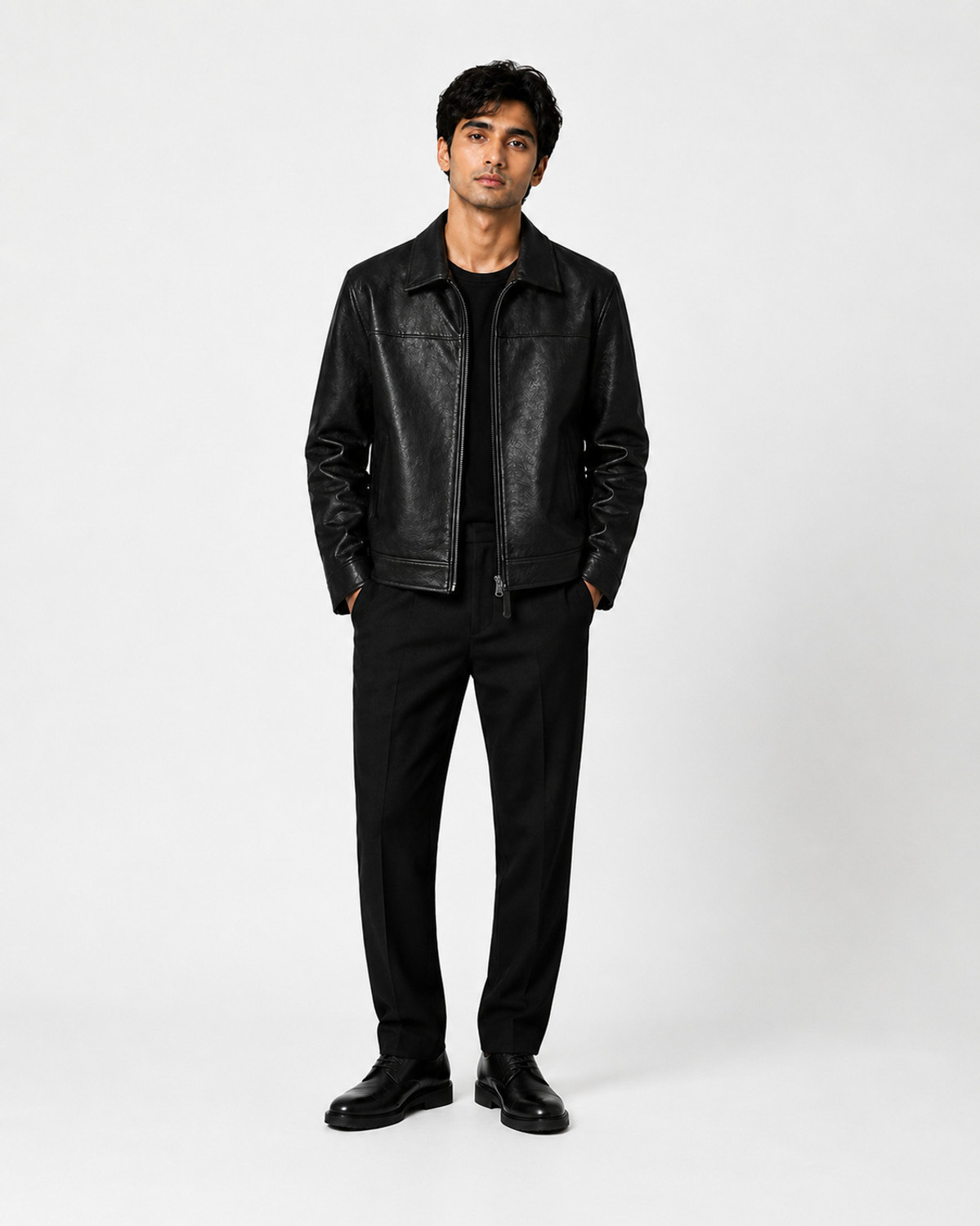 Image of SAFAISION Full Sleeve Solid Men Jacket