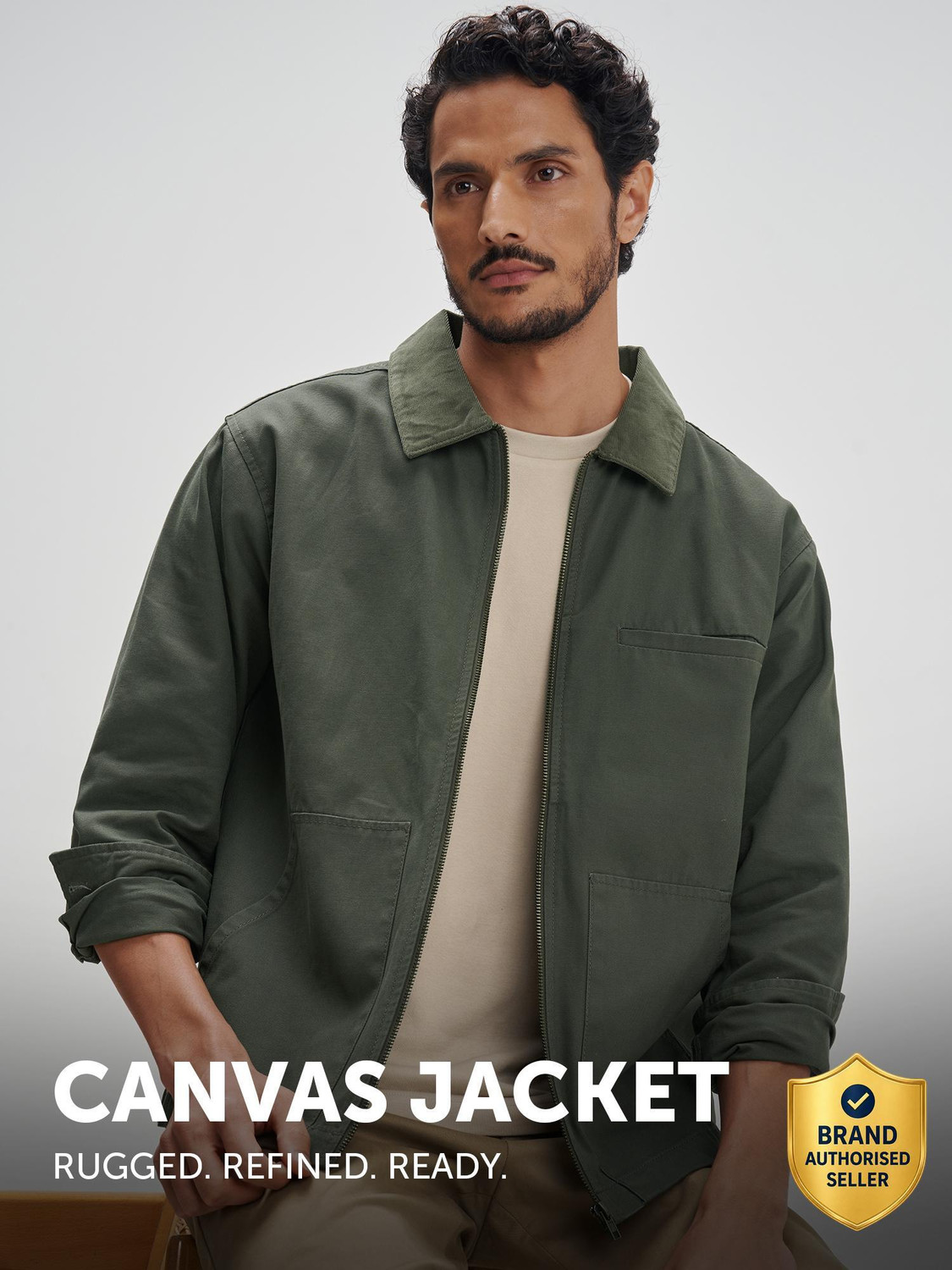 Image of XYXX Full Sleeve Solid Men Jacket