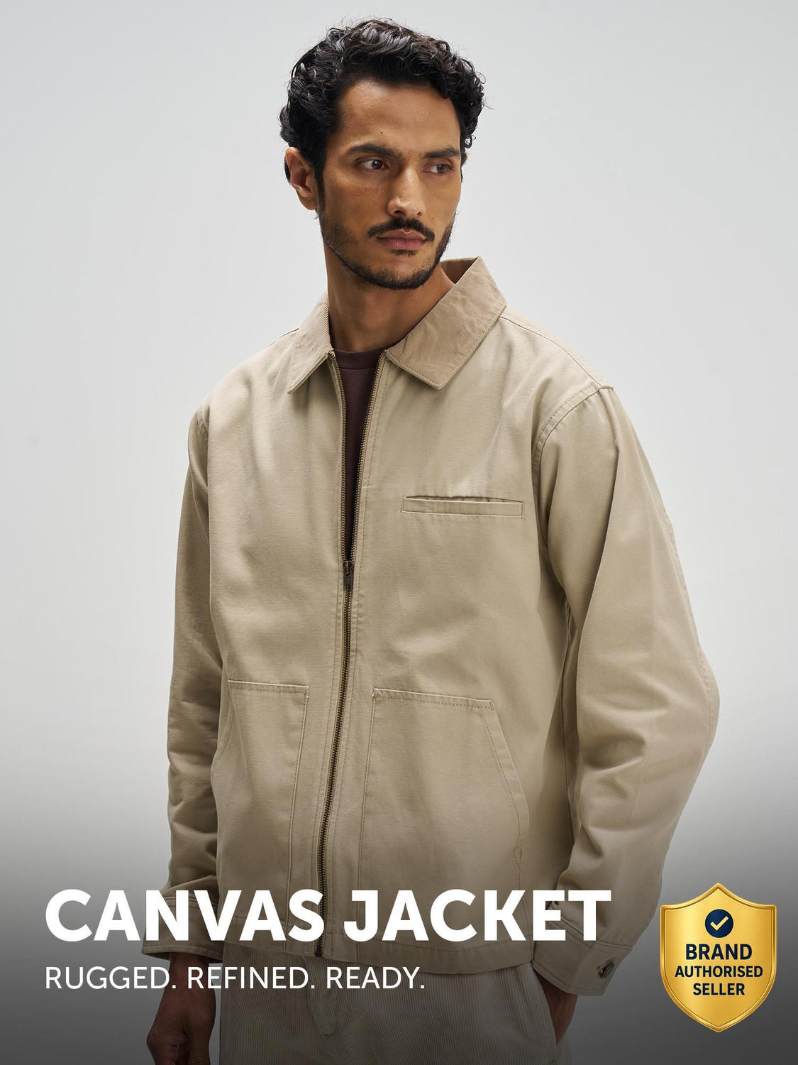 Image of XYXX Full Sleeve Solid Men Jacket