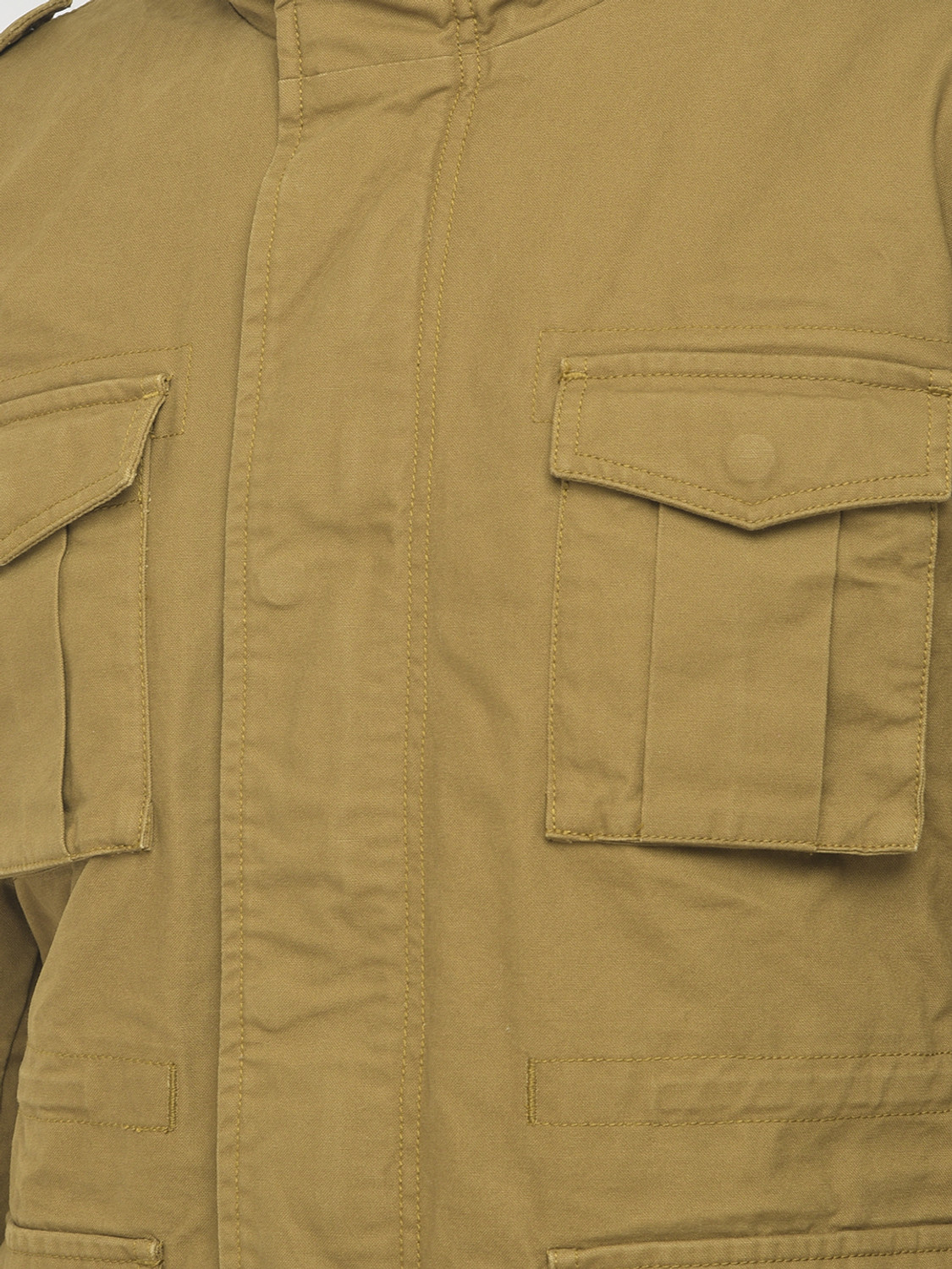 Image of WOODLAND Full Sleeve Solid Men Jacket