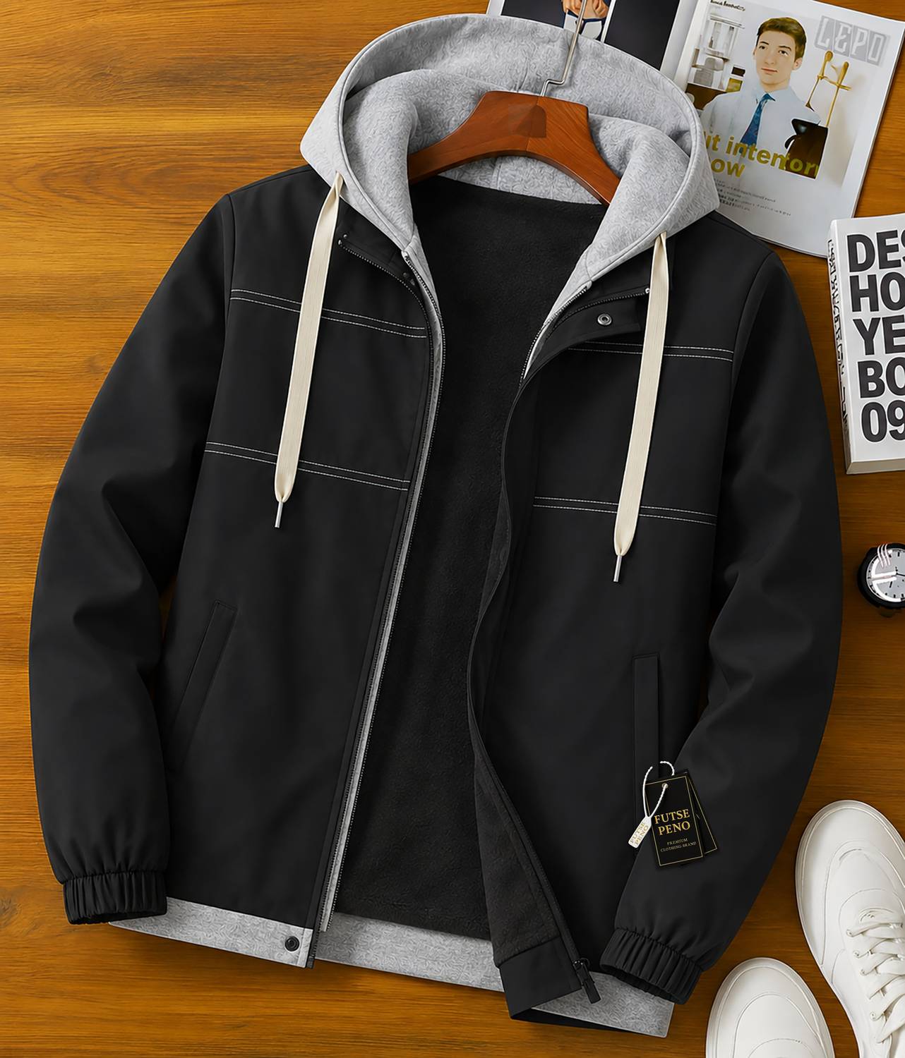 FUTSE PENO Men Colorblock Casual Jacket - Image 1