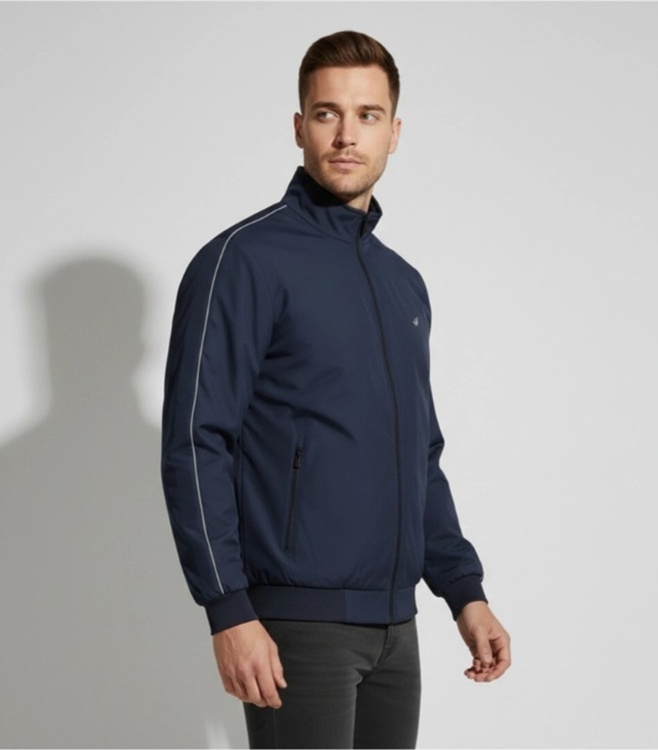 Image of Wild Cops Full Sleeve Striped Men Jacket