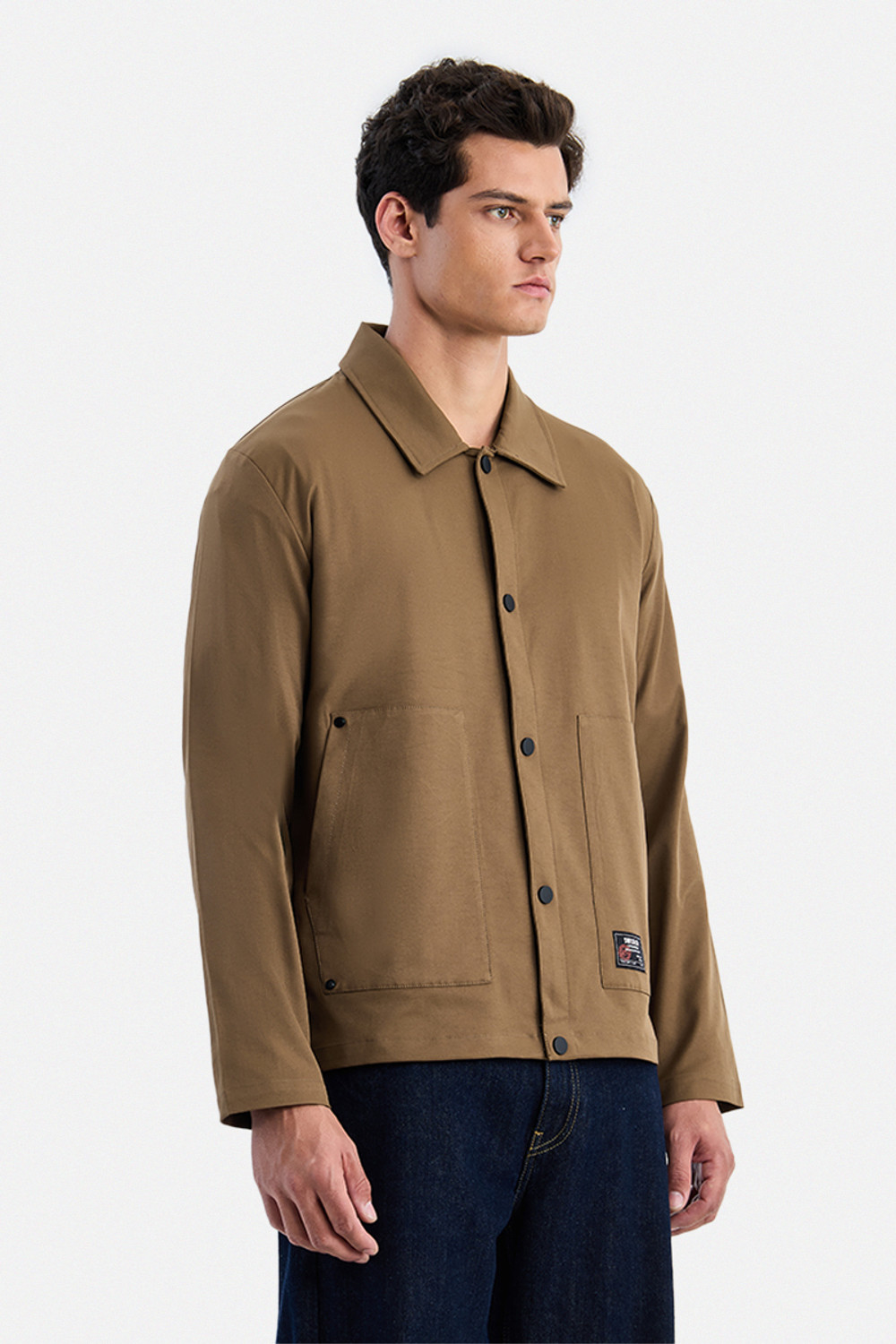 Image of Snitch Full Sleeve Washed Men Jacket