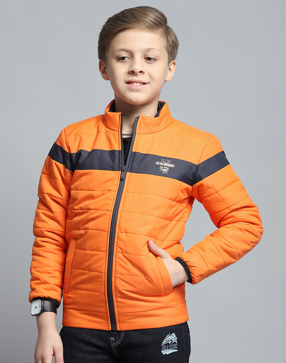 Image of MONTE CARLO Full Sleeve Printed Boys Jacket
