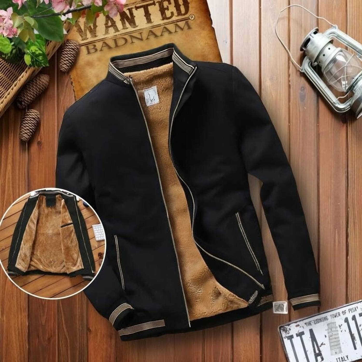 Tockcart Traders Men's Solid Full Sleeve Jacket - Image 1