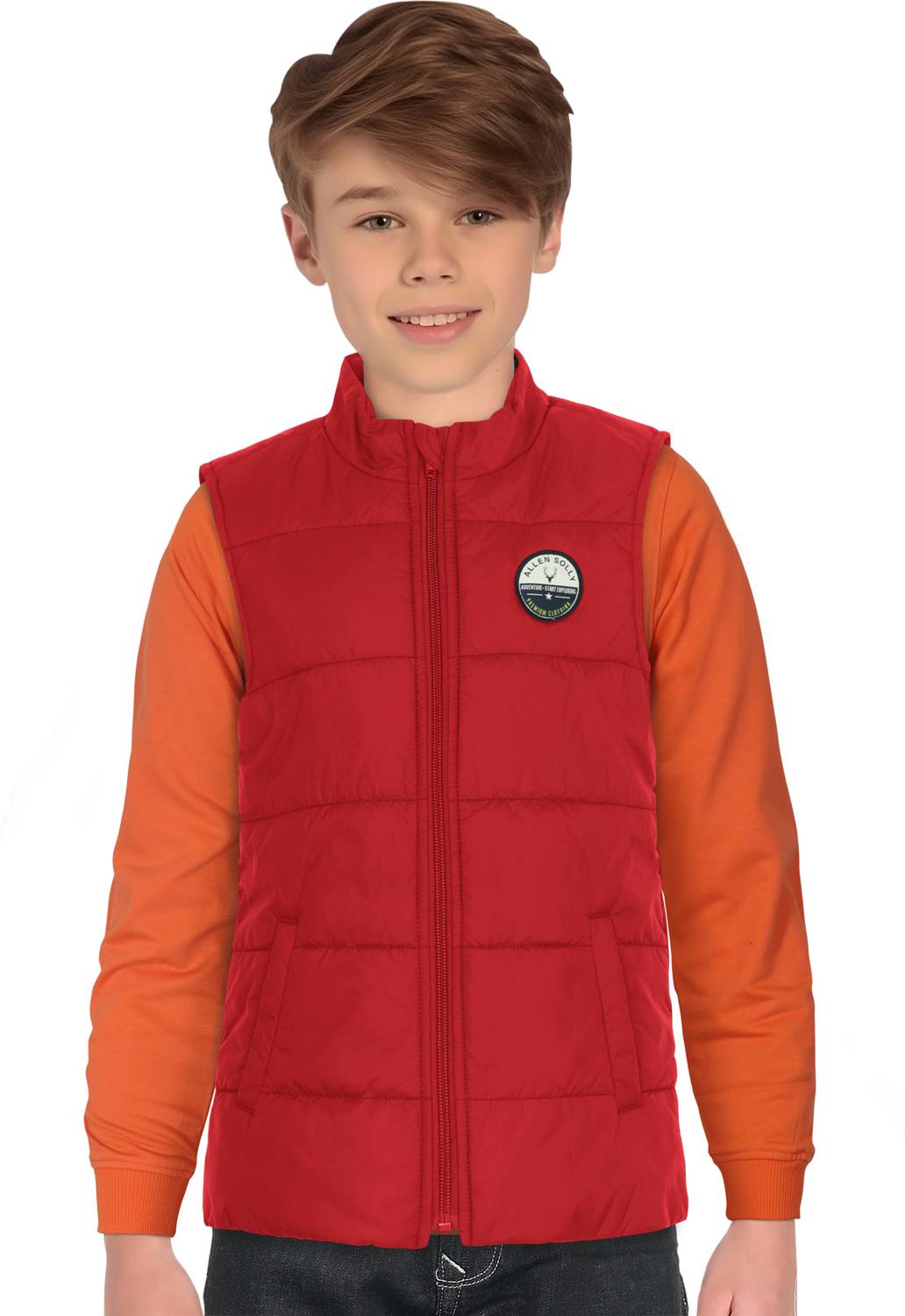 Allen Solly Sleeveless Solid Boys Jacket