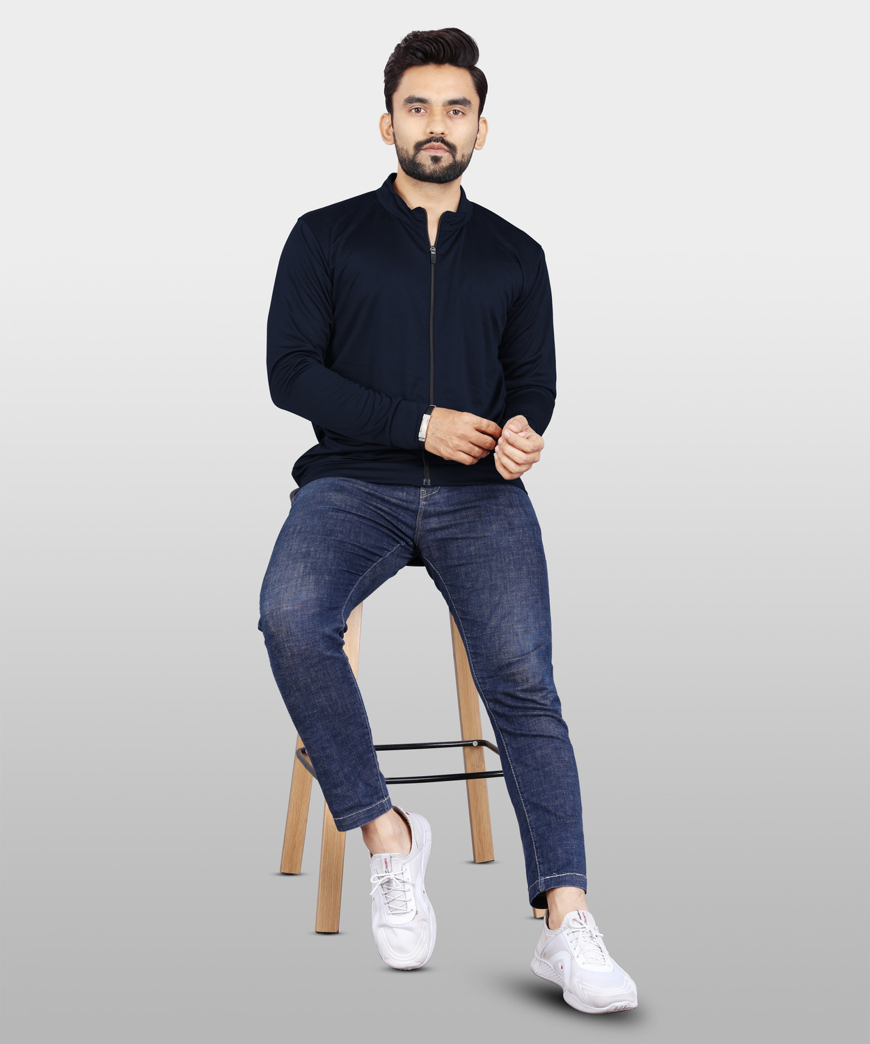 Image of Veehaus Full Sleeve Solid Men Jacket