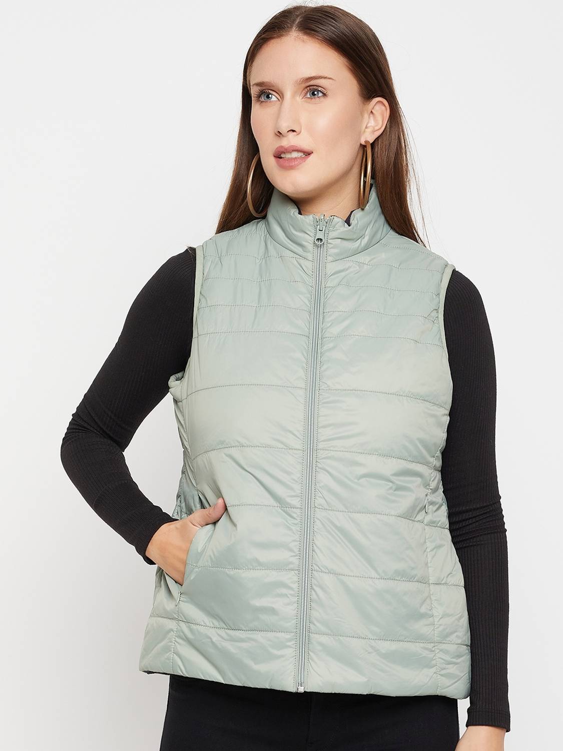 CANTABIL Sleeveless Solid Women Jacket