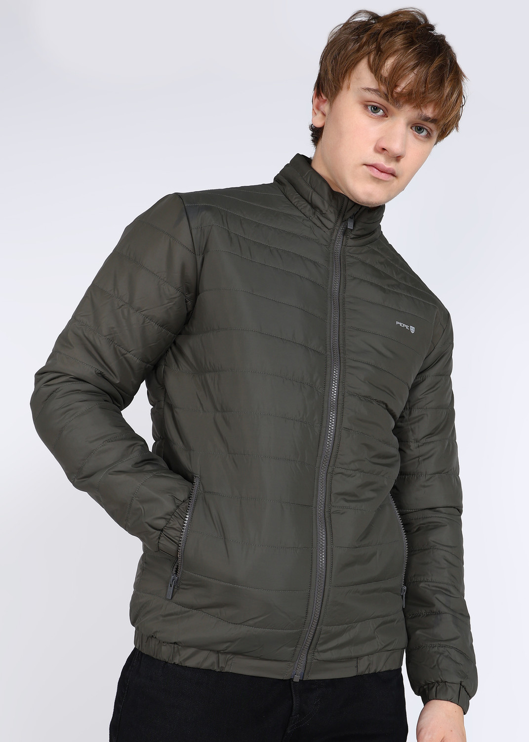 Image of Pepe Jeans Full Sleeve Self Design Men Jacket