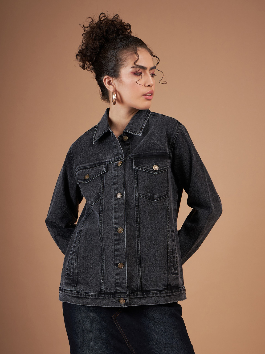 Image of SASSAFRAS Full Sleeve Dyed /Ombre Women Denim Jacket