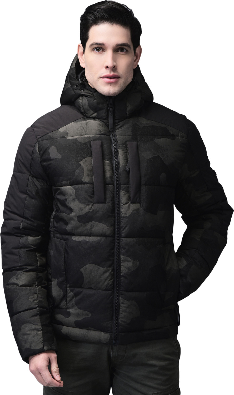 Image of WOODLAND Full Sleeve Camouflage Men Jacket