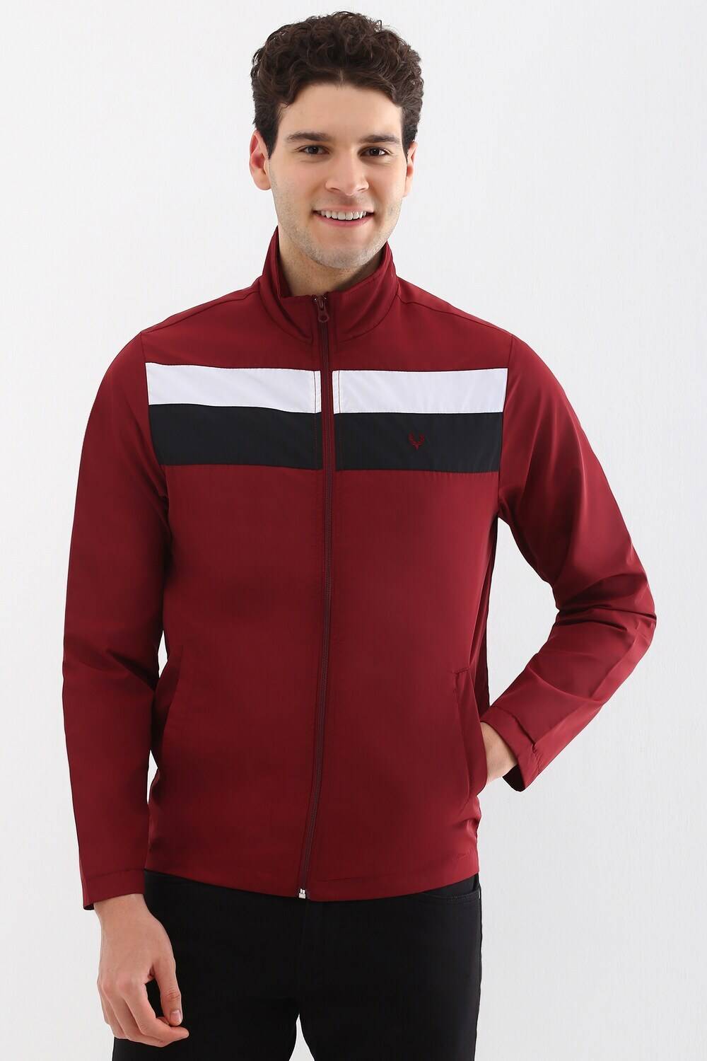 Allen Solly Full Sleeve Colorblock Men Jacket