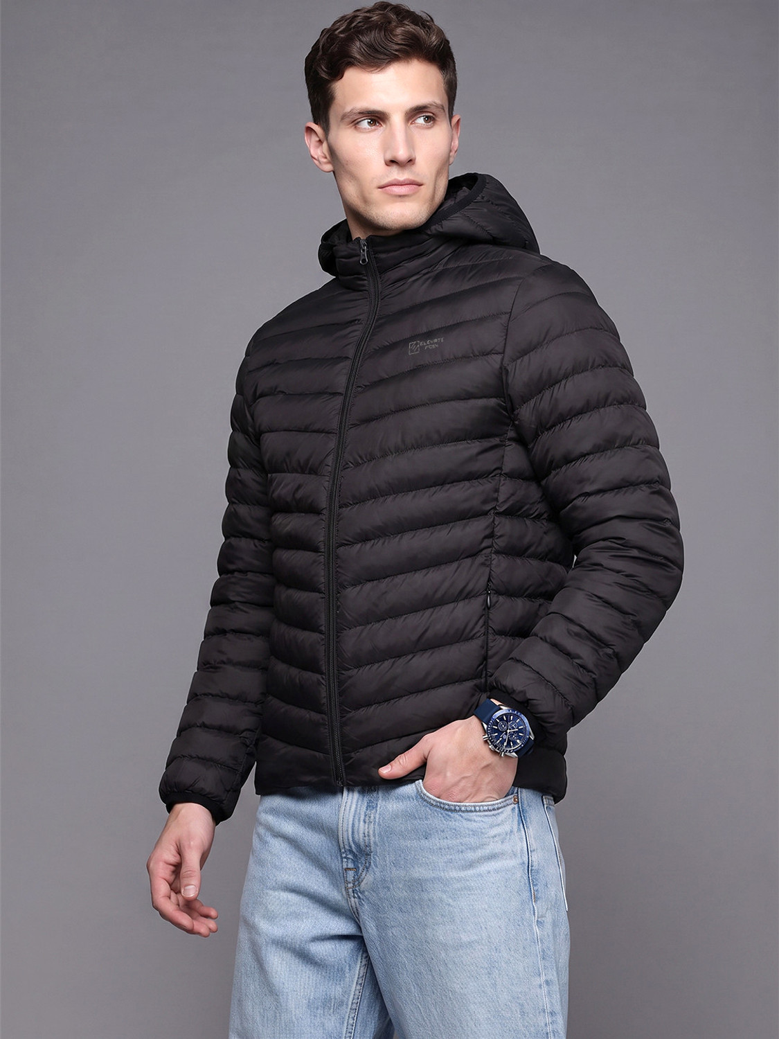Image of Fort Collins Men Solid Puffer Jacket