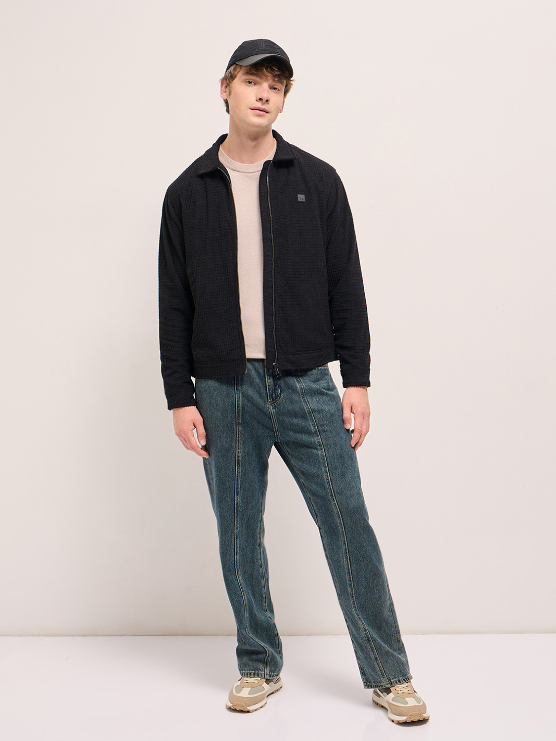Image of THE BEAR HOUSE Full Sleeve Self Design Men Jacket