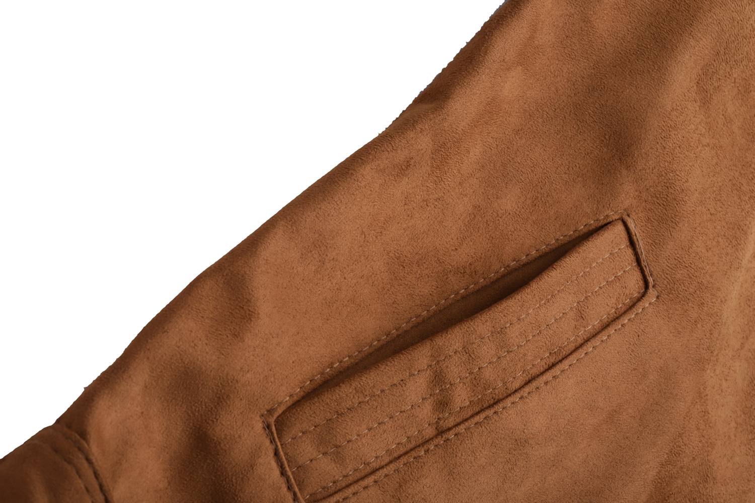 Leather Solid Full Sleeve Jacket for Men - Image 5