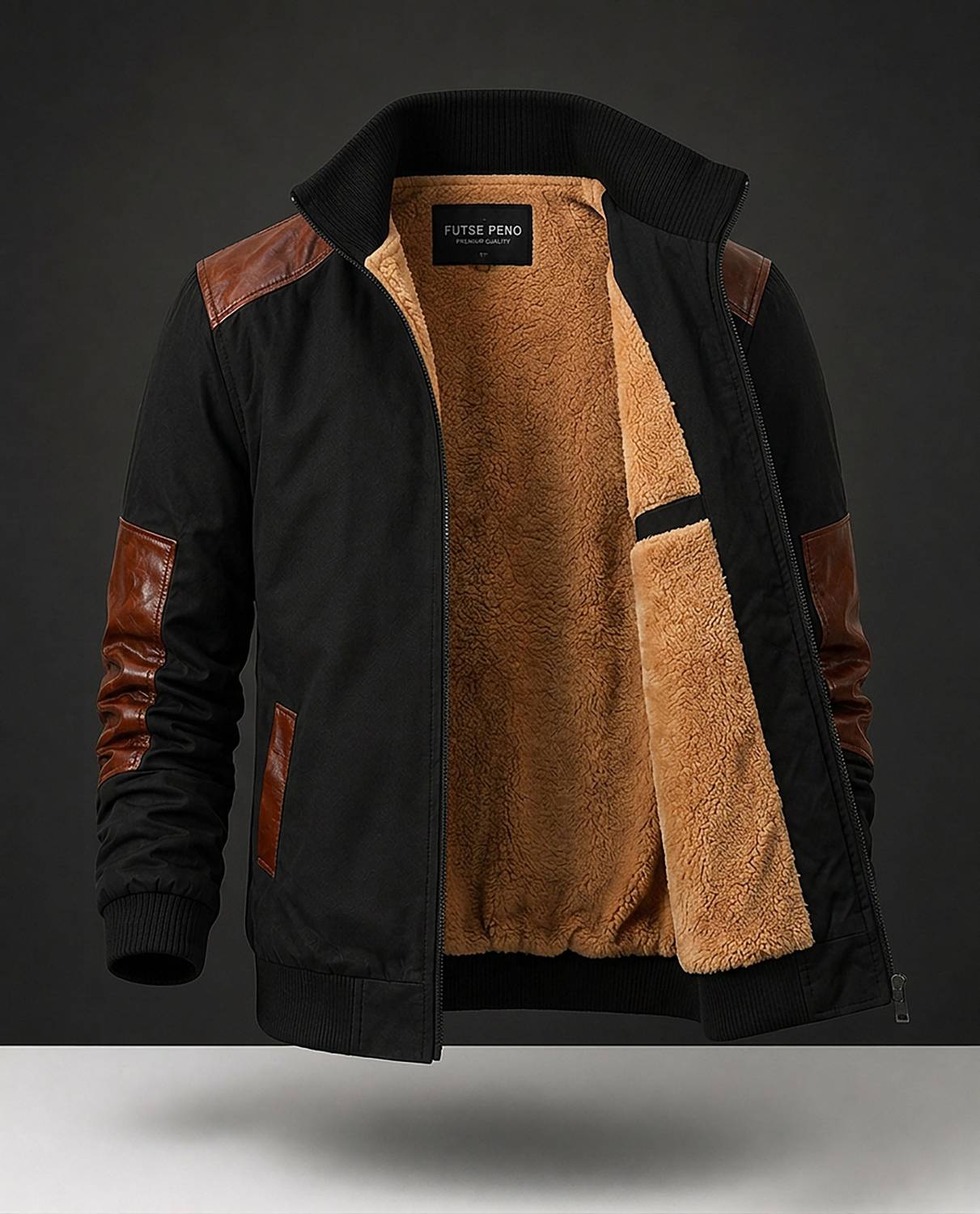 FUTSE PENO Men Full Sleeve Colorblock Jacket - Image 2