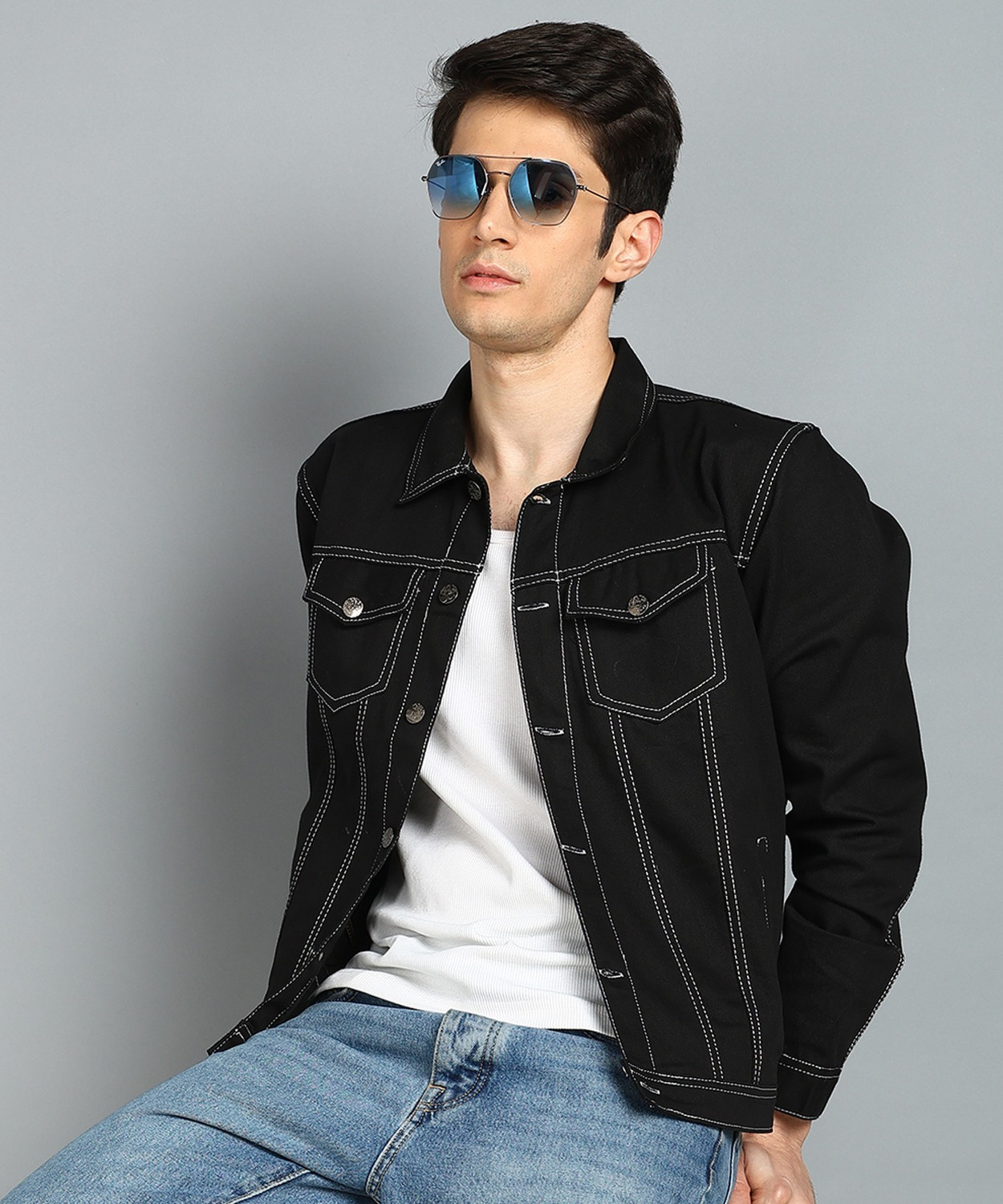 Image of MONTREZ Full Sleeve Solid Men Jacket
