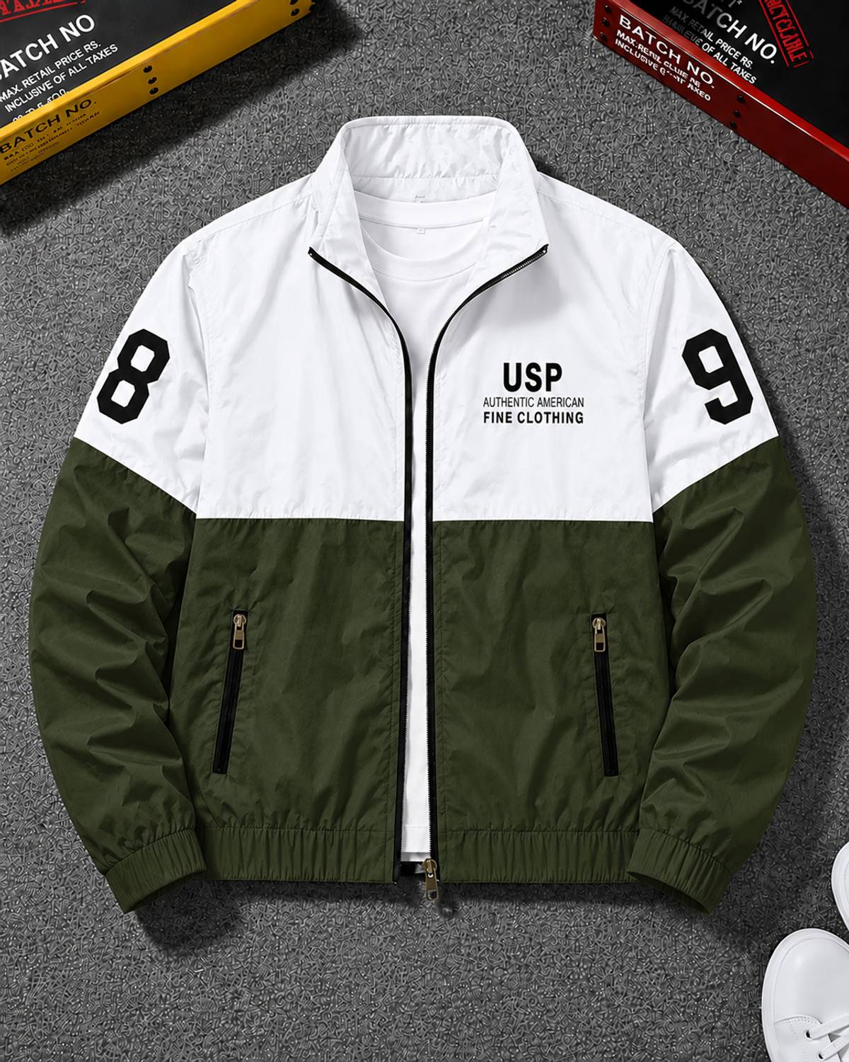 PLATINUMCARTZ Men Full Sleeve Colorblock Jacket - Image 1