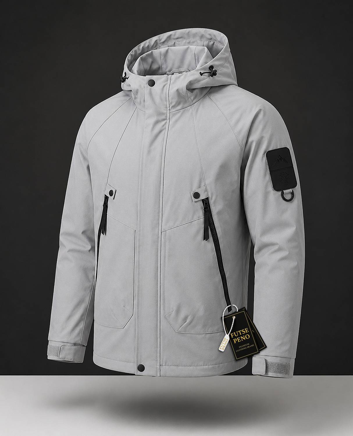 Men Solid Casual Jacket - Image 4